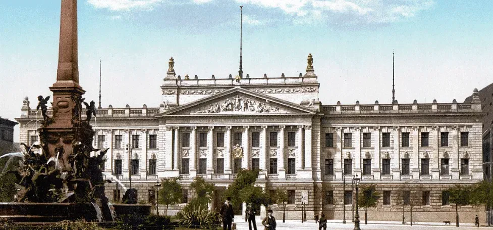 Leipzig University of 1900 front view