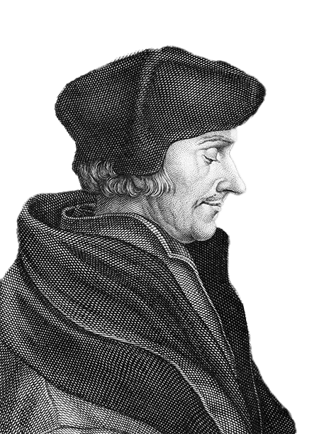 Side profile of Erasmus